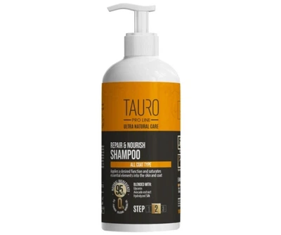 Шампунь відновлення та живлення для шкіри та шерсті собак і котів Tauro Pro Line Ultra Natural Care Repair and Nourish 1000 мл (TPL63603)