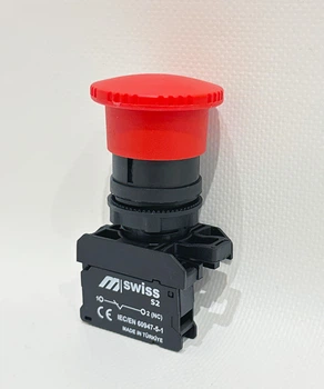 Кнопка-грибок "СТОП" красная 10А,240V