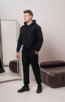 Мужской спортивный костюм c худи демисезонный DOPE 0010 XL Черный (DP-0010/01 E )