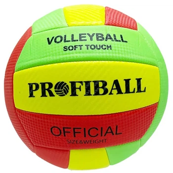 Волейбольный мяч Profiball EN 3248 R размер №5, Красный (EN 3248 Red-RT)