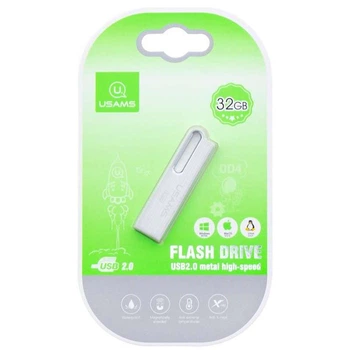 Флеш-накопичувач USAMS US-ZB098 32Gb Aluminum Alloy USB High Speed Flash (Срібний) (102157)