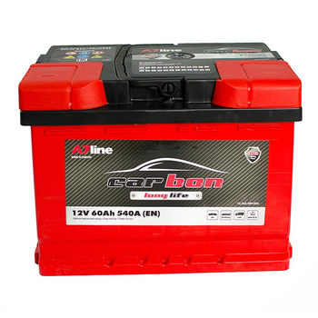 Батарея акумуляторна CARBON Longlife 12В 60Ач 540A(EN) R+(CRB6000) пр-во CARBON