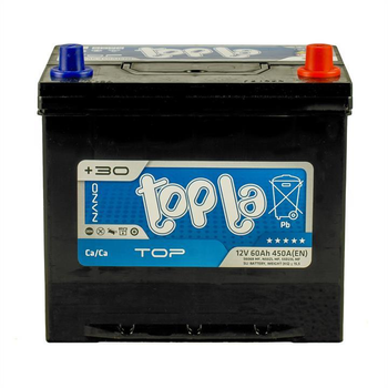 Батарея аккумуляторная Topla Top 12В 60Ач 600A(EN) R+(118860) пр-во TOPLA
