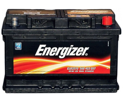 Батарея аккумуляторная Energizer 12В 68Ач 570A(EN) R+ (278х175х175)(568403057) пр-во ENERGIZER