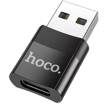 Переходник OTG Hoco UA17 Type-C - USB 2.0, Black