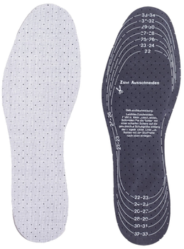 Wkładki Yoclub Anti-Sweat Shoe Insoles 2-Pack OIN-0008U-A1S0 22-36 Grey (5904921614627)