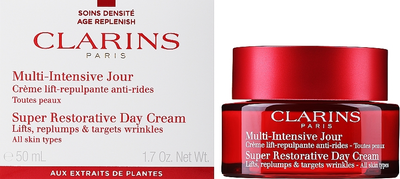 Денний крем для обличчя Clarins Multi-Intensive Jour Super Restorative Омолоджуючий 50 мл (3666057064494)