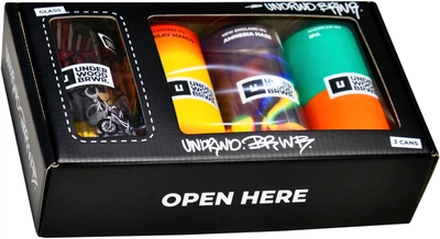 Набір пива Underwood Brewery Culture Tasting IPA Middle Set світле нефільтроване 0.33 л x 3 шт + келих (4820224361208)