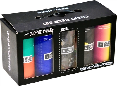 Набір пива Underwood Brewery Culture Tasting Big Set нефільтроване 0.33 л x 9 шт + келих (4820224361390)
