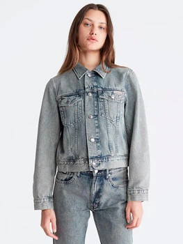 Джинсовая куртка женская Calvin Klein 551912794 L Синяя (1159809785)