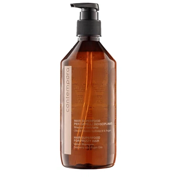 Разглаживающий шампунь с маслом арганы и облепихи Contempora Hair Superfood Velvet Shampoo, 500 мл
