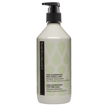 Шампунь для объема тонких волос с маслом облепихи и огурца Contempora Fine Hair Volumizing Shampoo, 500 мл