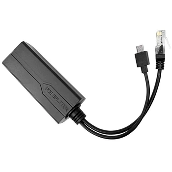 PoE-сплиттер переходник Micro USB + RJ45 LAN Ethernet 100 Мбит/с (48740)