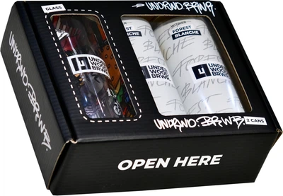Набір пива Underwood Brewery Culture Forest Small Set світле нефільтроване 4.6% 0.33 л x 2 шт + келих (4820224361222)