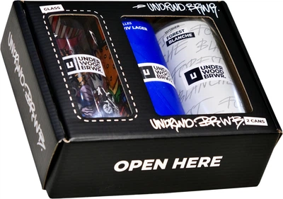 Набір пива Underwood Brewery Culture Tasting Small Set нефільтроване 4,5% 0.33 л x 2 шт + келих (4820224361376)