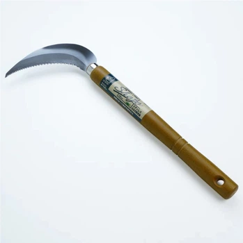 Серп с зубцами SHOZO 125 мм лезвие INOX, HONMAMON (4953981404601)