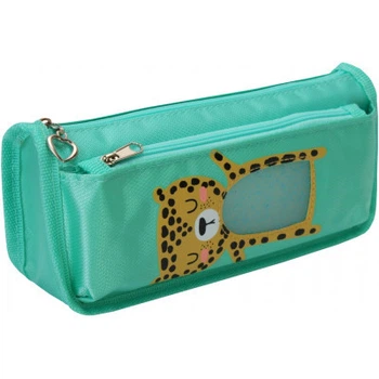 Пенал Cool For School 2 отделения Бирюзовый (CF87178)