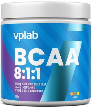 Aminokwasy VPLab BCAA 8:1:1 300 g Mango (5060255354711)