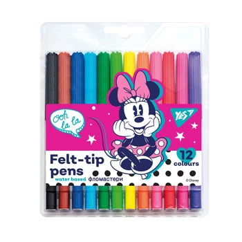Фломастери YES 12 кольорів Minnie Mouse 650475