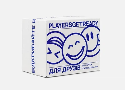 Настольная игра PLAYERSGETREADY Психологическая игра для друзей (150 карточек) (укр.) (Friends#Ua)