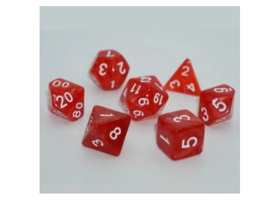 Набор кубиков Pearl 7 Dice Set - Red (7 шт.) (g7dpearl03)