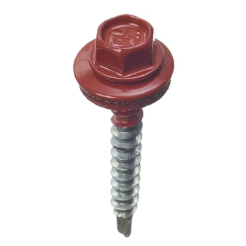 Саморез кровельный Easyfix для дерева 4,8x35 RAL3011 коричнево-красный 250 шт.