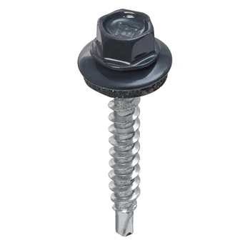 Саморез кровельный Easyfix для дерева 4,8x35 RAL7024 графитовый серый 250 шт.