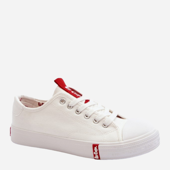 Trampki damskie materiałowe Lee Cooper LCW-24-31-2239 38 Białe (5904292147847)