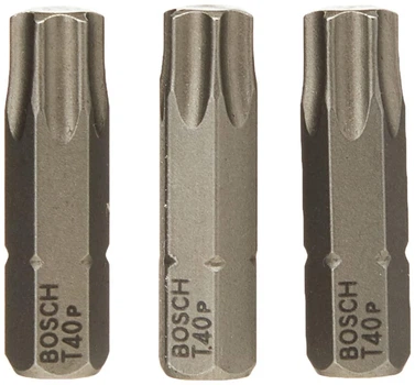 Бита Bosch Extra Hard T40, 25 мм, 3 шт (2607001625)