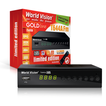 Эфирный Т2 ресивер цифровой тюнер World Vision T644A