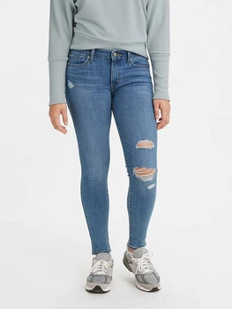 Джинсы Skinny женские Levi`s 711 Distressed Skinny 805140677 25 Синие (1159790023)