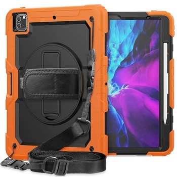 Чехол ARM Cover Apple iPad Pro 12.9" (2020) противоударный с ремнём и подставкой 360° Orange