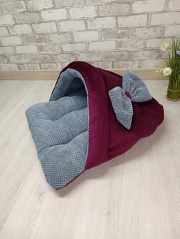 Лежак норка з капюшоном для котів та собак Animals_joy S 60*50 cм (005)