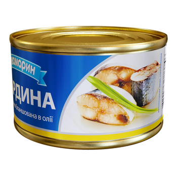 Рибна консерва Сардини атлантичні бланшовані Аквамарин 230 г х 36 шт