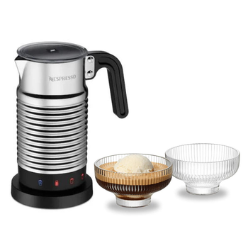 Капучинатор Nespresso Aeroccino 4 для приготовления горячей/холодной молочной пены (латте/капучино) и набор чаши для аффогато (2 шт)