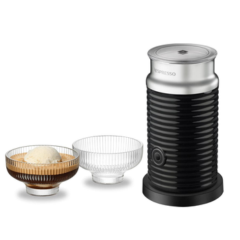 Капучинатор Nespresso Aeroccino 3 Black черный и набор чаши для аффогато (2 шт)