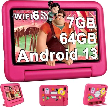 Планшет 7" Oangcc A8 7/64Gb 4 ядра Android 13 Рожевий