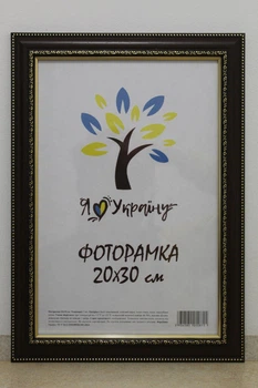 Фоторамка 20Х30, коричневая с обрамлением, 3017-6509, СКЛО +КАРТОН