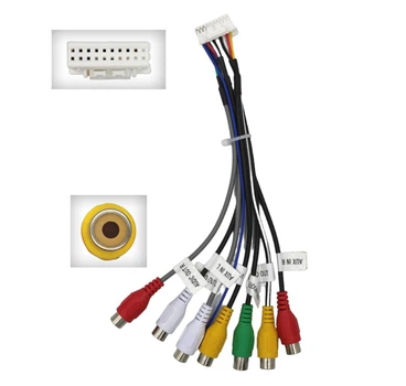 RCA кабель серії QIV QBR-A 0008 під Android магнітолу (RCA 20P-7) (дрот)