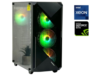 Игровой ПК GameMax Tower / Intel Xeon E5-2673 v3 (12 (24) ядер по 2.4 - 3.1 GHz) / 16 GB DDR4 / 256 GB SSD M.2 + 1000 GB HDD / nVidia GeForce GTX 1070 Ti, 8 GB GDDR5, 256-bit / 550W б/у