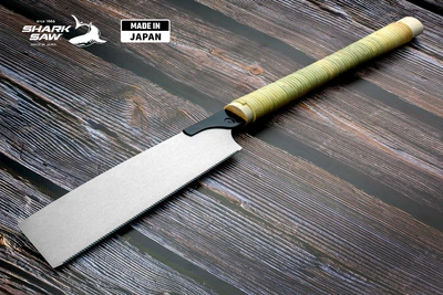 Пила ручная японская по дереву Takagi Shark Saw Kataba 19 TPI ротанговая ручка 250 мм (104310)