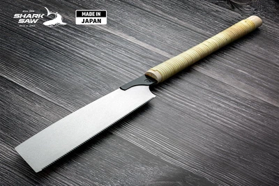 Пила ручная японская по дереву Takagi Shark Saw Kataba 15 TPI ротанговая ручка 265 мм (104320)