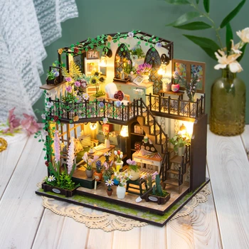 Румбокс 3D інтер'єрний конструктор DIY house «Квітковий будиночок» (M2322)