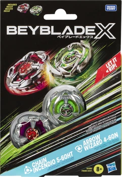 Набір іграшковий Hasbro Beyblade Х з двох дзиґ (G0196)