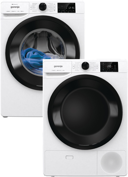 Стиральная машина полногабаритная Gorenje WPNEI94A1SWIFI/UA + Сушильный автомат GORENJE DNE8B (комплект)