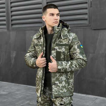 Чоловіча зимова куртка Pobedov Winter Jacket Motive + Подарунок шеврон розмір S