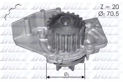 Водяний насос SUZUKI GRAND, TOYOTA COROLLA, LANCIA PHEDRA, DOLZ (C120)