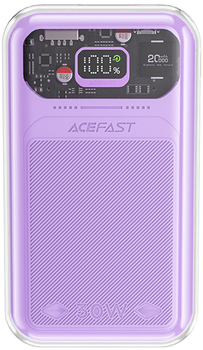 УМБ Acefast M2 20000mAh Sparkling Series fast charging 30W Purple (6974316282037)