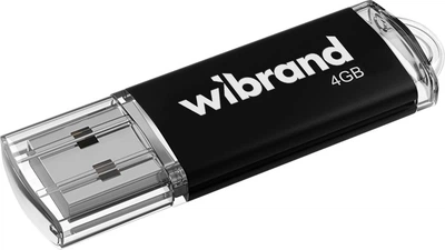 Флеш пам'ять 4GB Wibrand Cougar Black (WI2.0/CU4P1B)