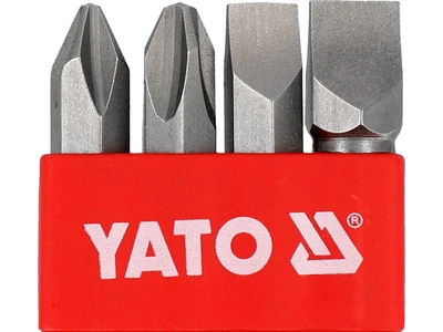 Набор бит 5/16" для ударной отвертки, PH2-PH3-SL8-SL10, 8х36 мм, 4 шт YATO (YT-2812)